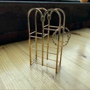 Mini Gold earring / jewelry stand